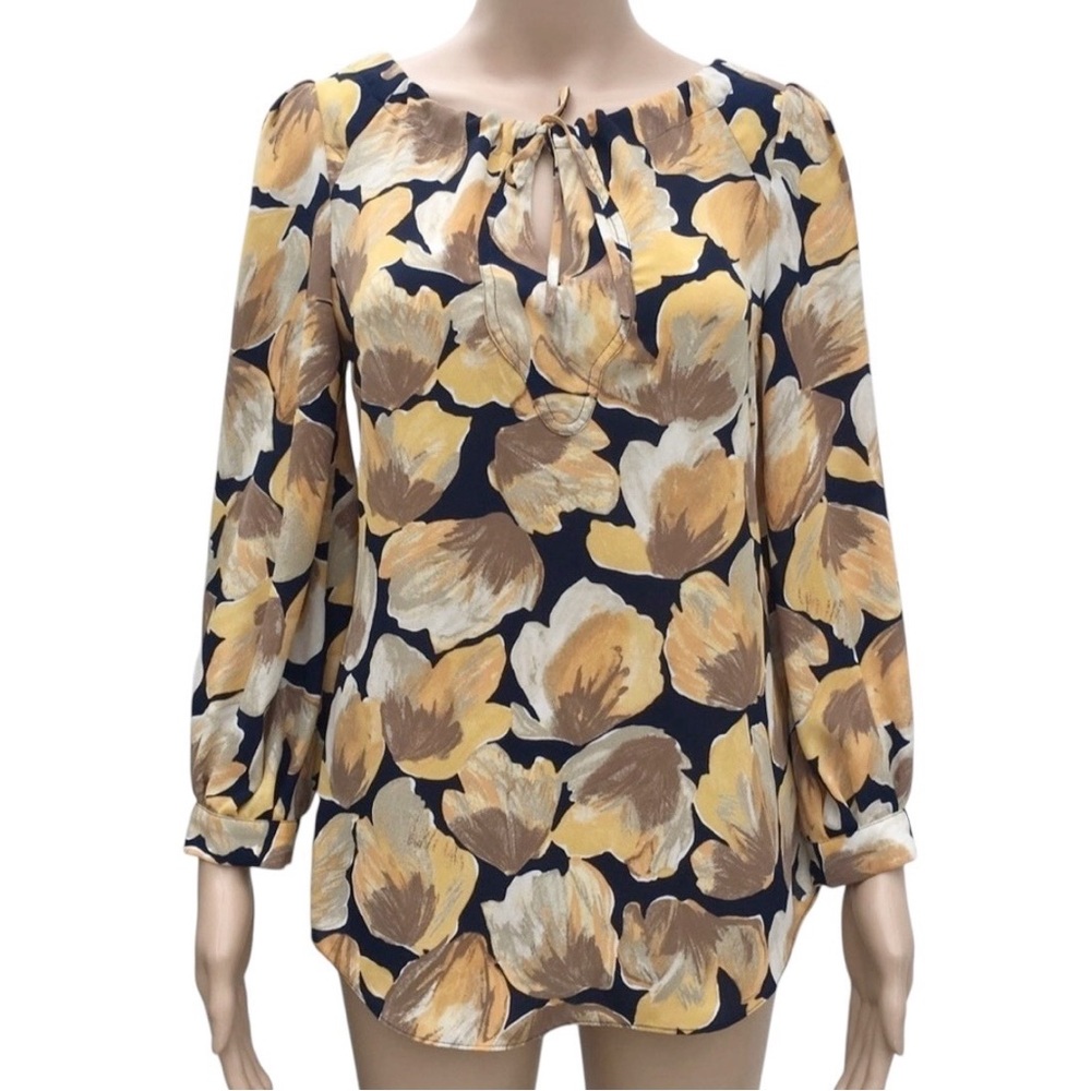 Anthropologie Meadow Rue Michelia Peasant Blouse Floral Size‎ 0